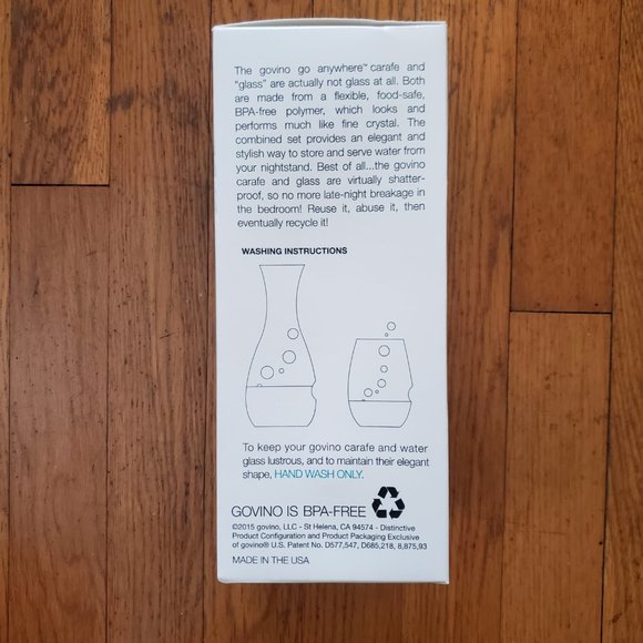 Govino 28oz Travel Wine Carafe Decanter  + Glass Set - NIB - Picture 6 of 8